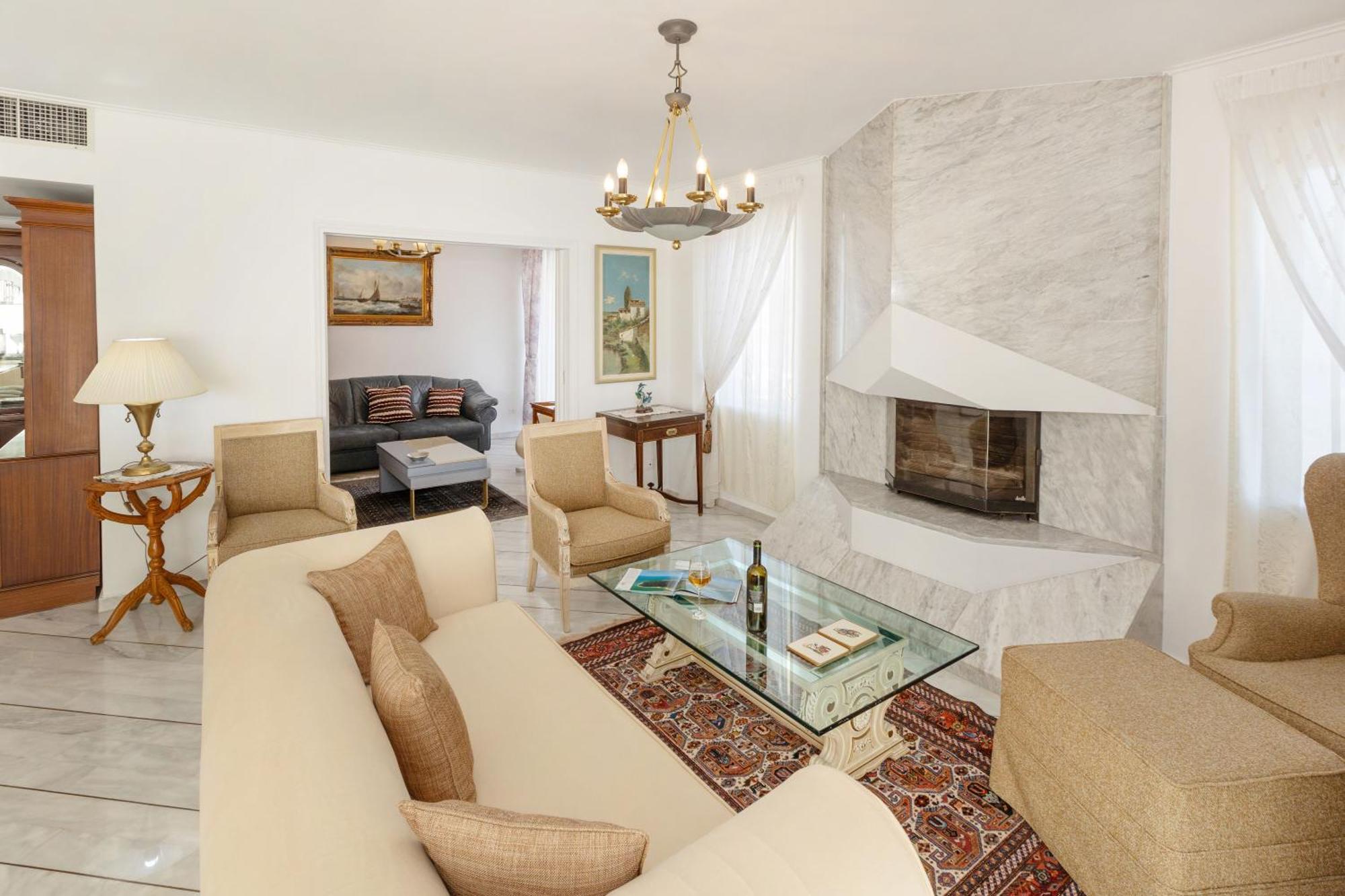 Nice Sea View Elegant Apartment Atena Exterior foto